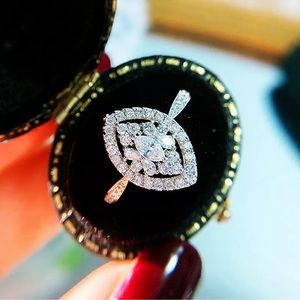 Elegant 925 Silver Rings Cubic Zirconia Women Jewelry